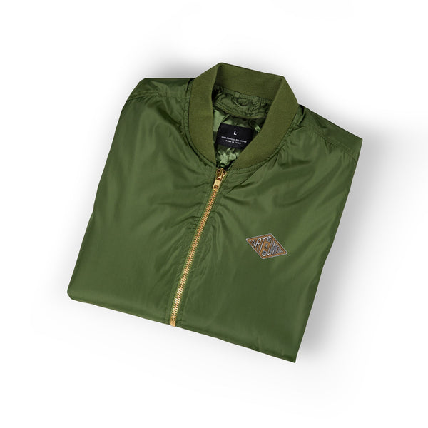 A+U Embroidered Bomber Jacket
