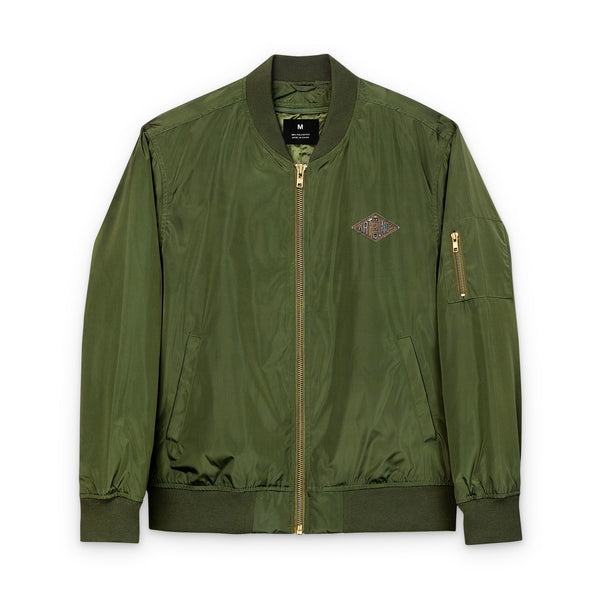 A+U Embroidered Bomber Jacket