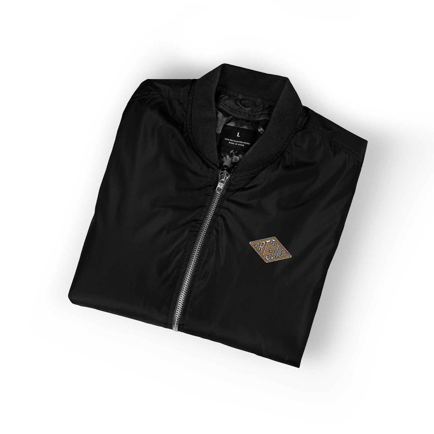 A+U Embroidered Bomber Jacket