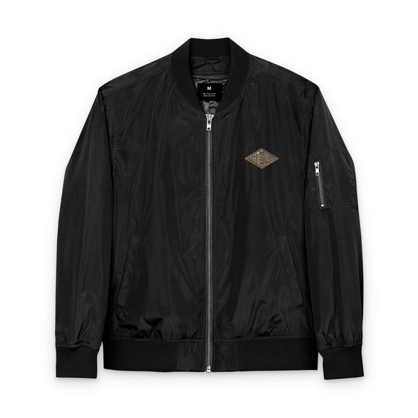 A+U Embroidered Bomber Jacket