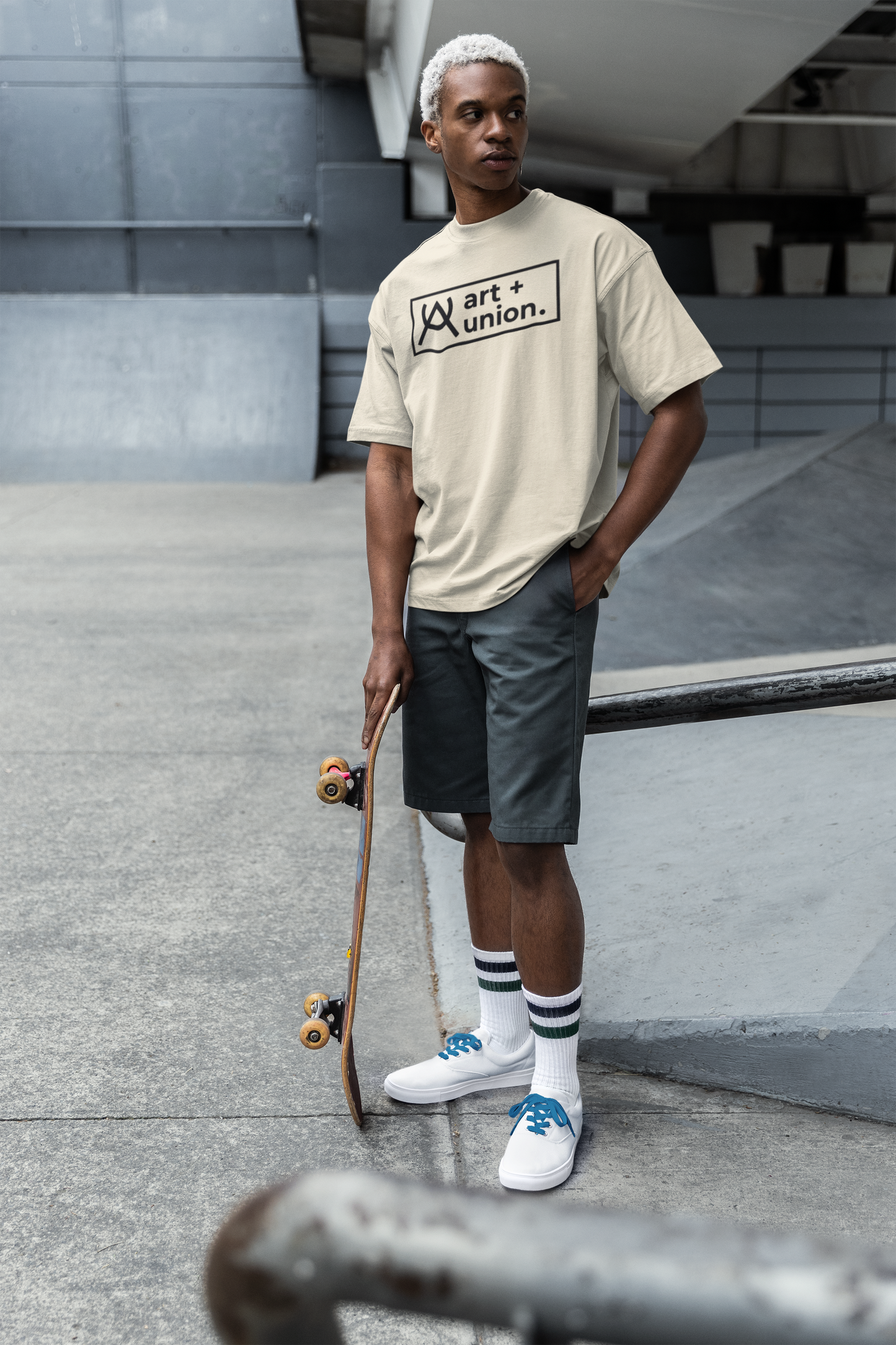 A + U Unisex Oversized Boxy Tee